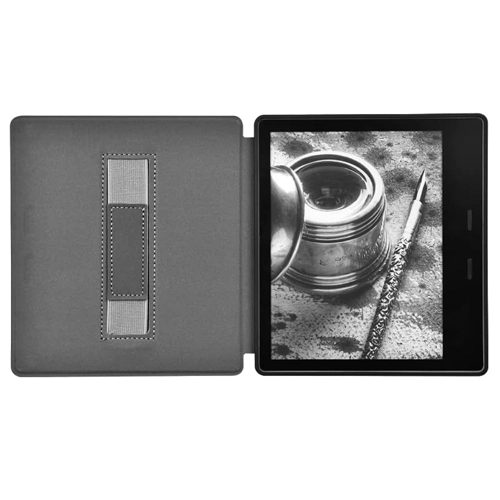 Amazon Kindle Oasis 本体 レザーカバー付き Amazon Kindle Oasis 本体 レザー製カバー付き Amazon.com